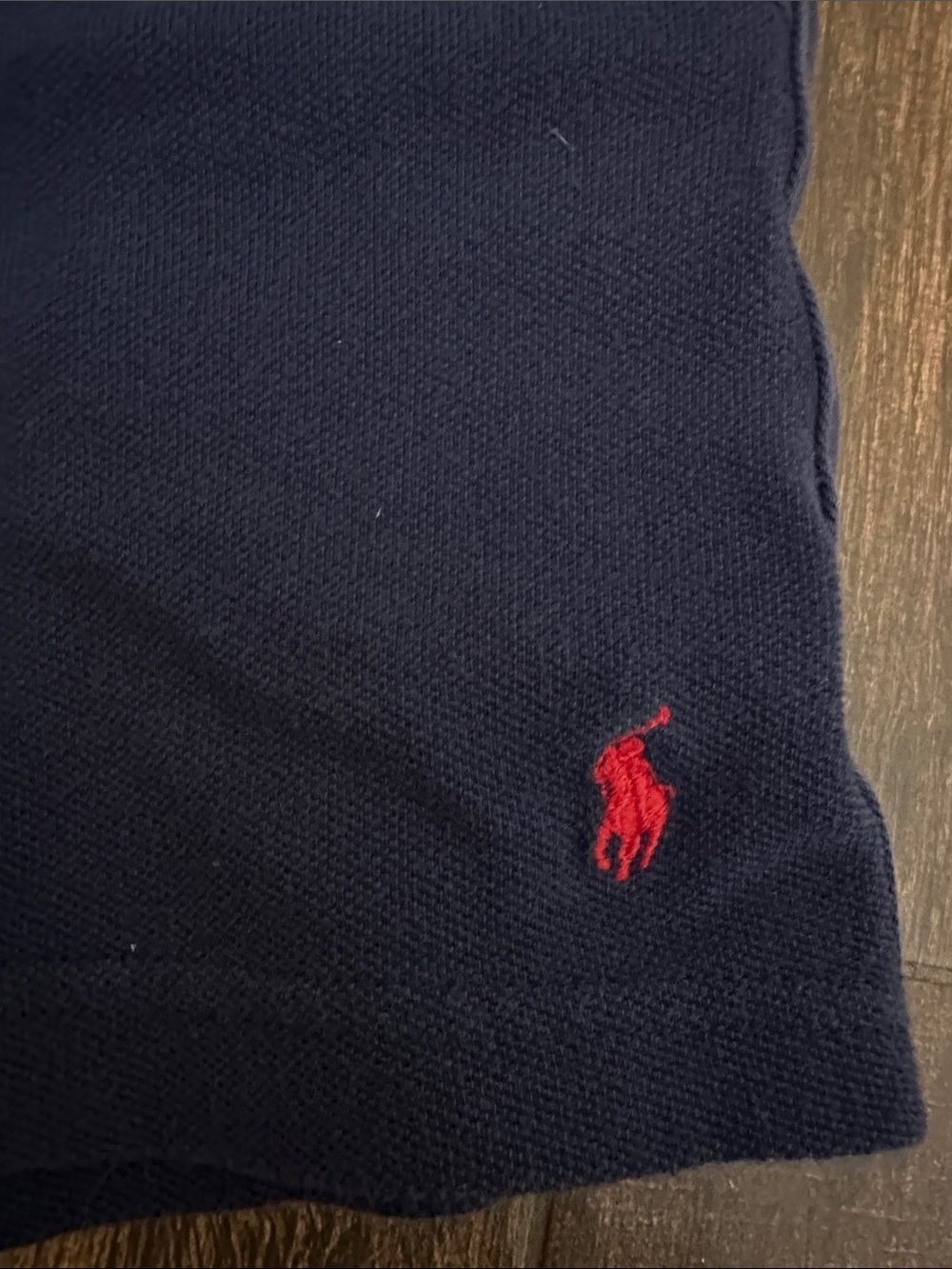 Polo by Ralph Lauren Navy Kids' Drawstring Shorts with Red Pony - Picture 3 of 4